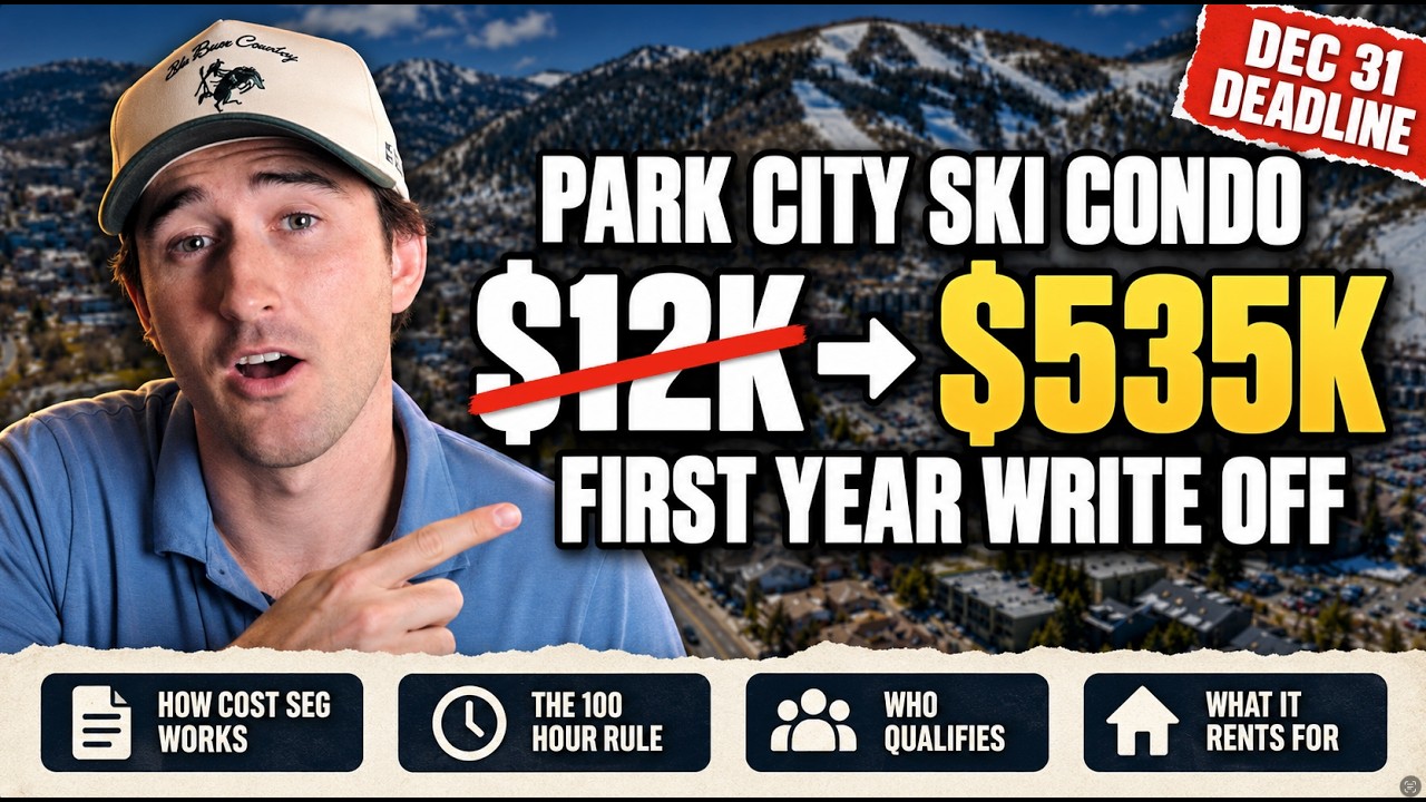 Could a Park City Ski Condo Write Off $535K in Year One?