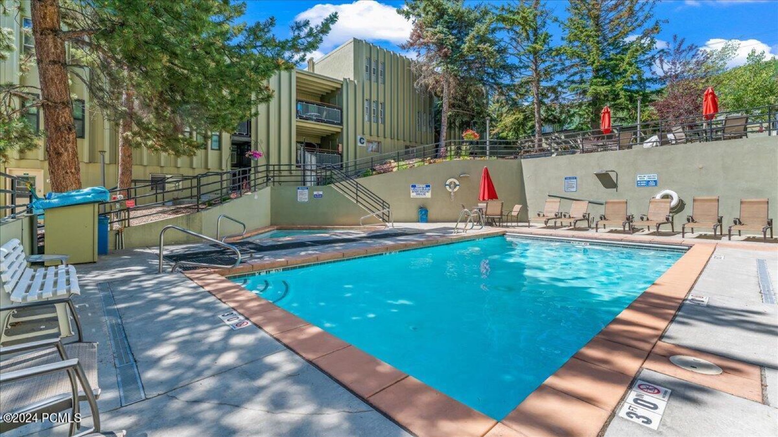 Year-round heated pool