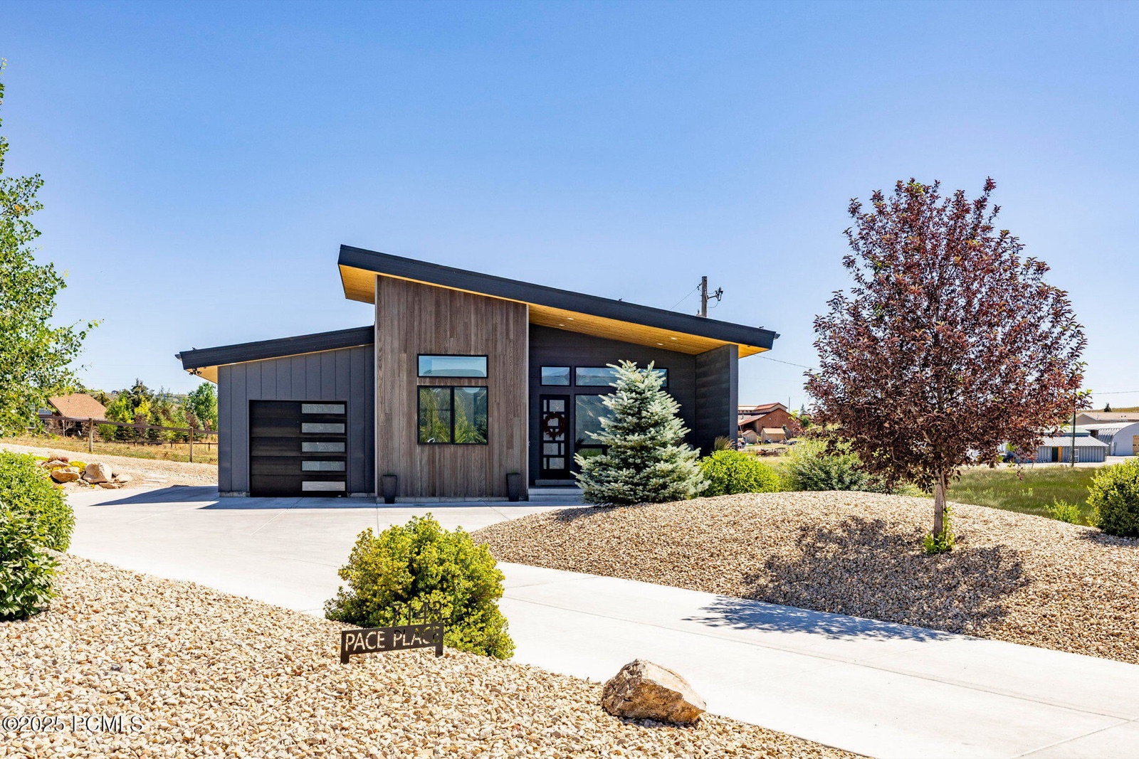Front exterior with landscaping